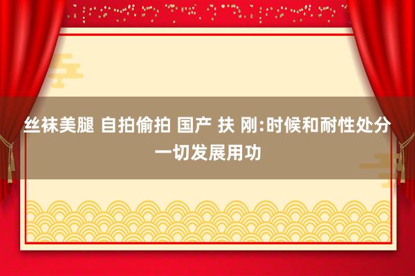 丝袜美腿 自拍偷拍 国产 扶 刚:时候和耐性处分一切发展用功